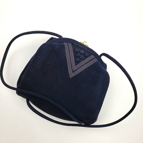 Vintage Art Deco Velvet Mini Bag - Picture 1 of 8